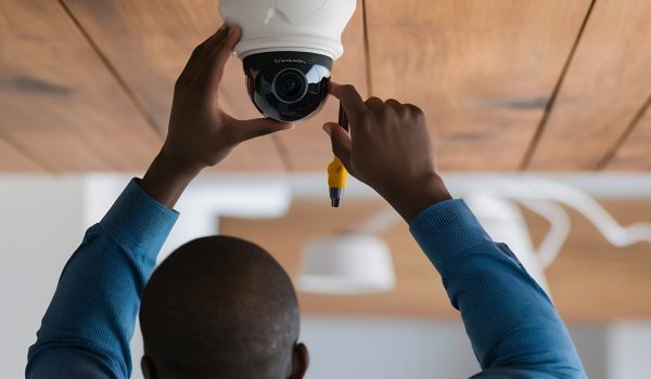 shoulder-view-unrecognizable-black-man-holding-screwdriver-adjusting-security-camera-wh